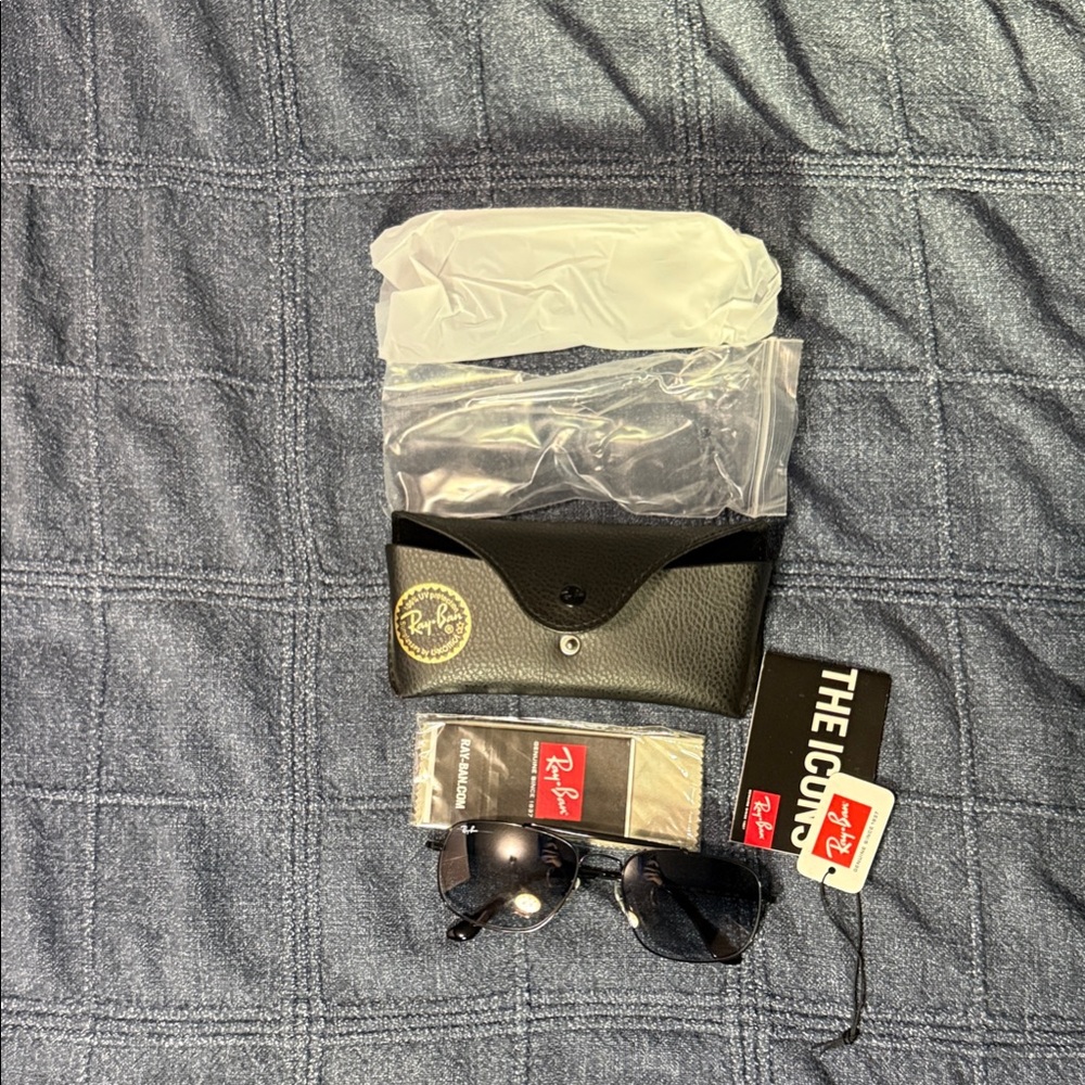Ray-Ban Black Sunglasses & Holder
